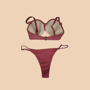 Burgundy Textured 2-Piece Set